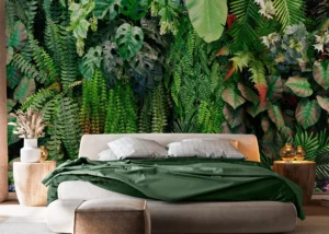 Wall Mural Verdant Escape, Premium Non-woven Wallpaper, 375 x 270 cm, FT5P 352413