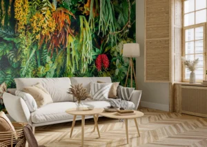 Wall Mural Jungle Wall, Premium Non-woven Wallpaper, 375 x 270 cm, FT5P 352417 - Image 3