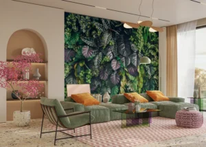 Wall Mural Royal Foliage, Premium Non-woven Wallpaper, 375 x 270 cm, FT5P 352419 - Image 4