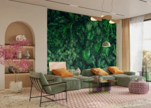 Wall Mural Emerald Jungle, Premium Non-woven Wallpaper, 375 x 270 cm, FT5P 352421