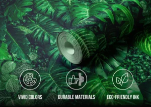 Wall Mural Emerald Jungle, Premium Non-woven Wallpaper, 375 x 270 cm, FT5P 352421 - Image 5