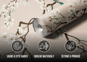 Wall Mural Coffee Chinoiseri, Premium Non-woven Wallpaper, 375 x 270 cm, FT5P 352467 - Image 4