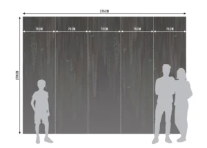 Fototapeta Šedé převislé tropy | Vliesová fototapeta na zed' | 375 x 270 cm, FT5P 352477 - Obrázek 8