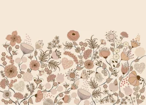 Wall Mural Pink Blooming Garden, Premium Non-woven Wallpaper, 375 x 270 cm, FT5P 352487 - Image 2