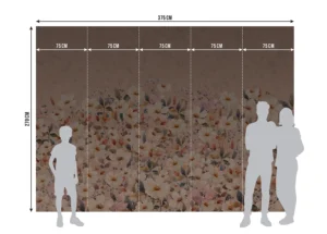 Fototapeta Terakotové rozkvetlé kopretiny | Vliesová fototapeta na zed' | 375 x 270 cm, FT5P 352493 - Obrázek 5