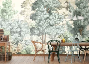 Wall Mural Botanical Woodland, Premium Non-woven Wallpaper, 375 x 270 cm, FT5P 352495