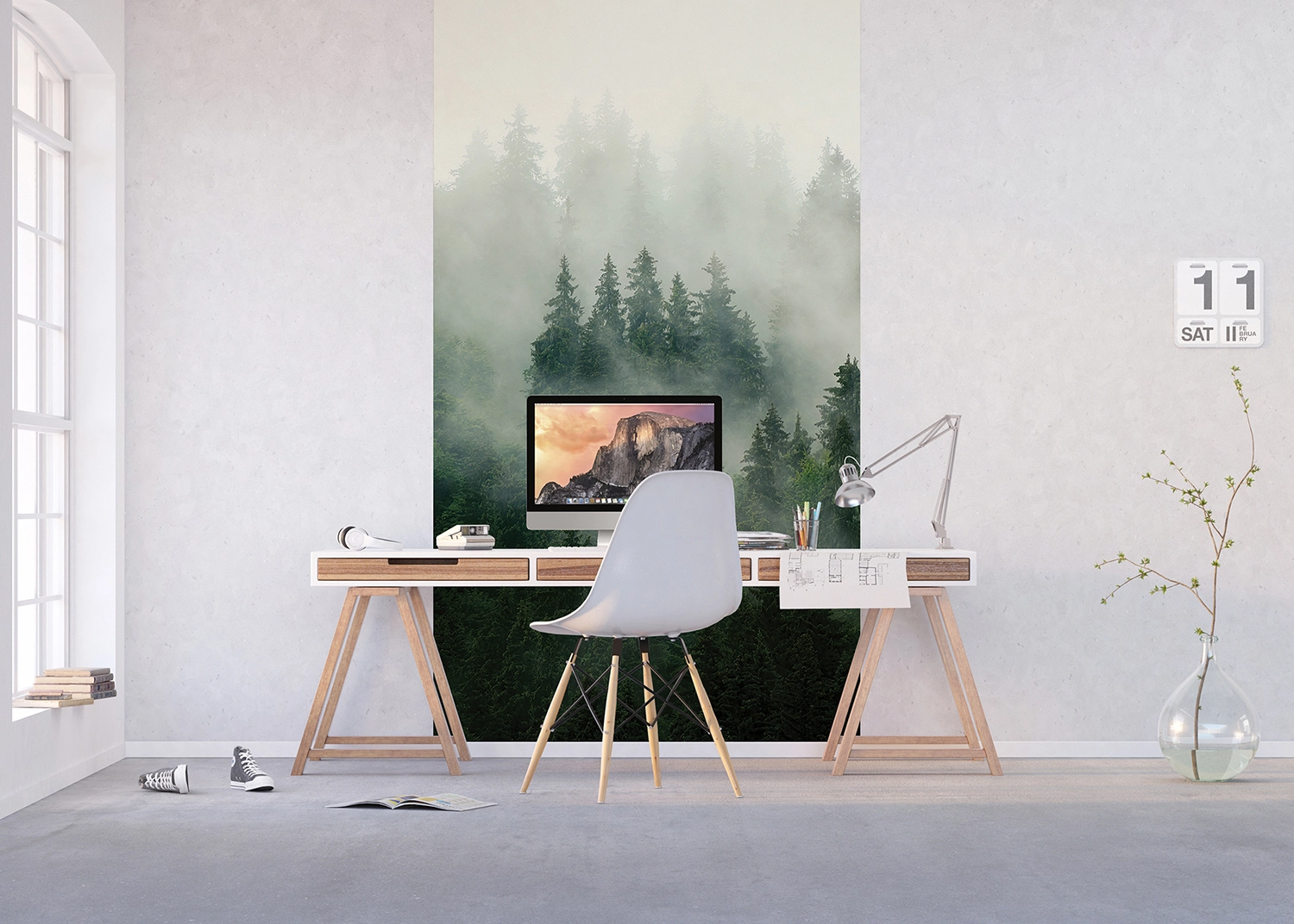 FTD2P_2545_012_WOOD_MAGIC_INTERIOR-1.webp Wall Mural Misty Forest, 150 x 270 cm, FT2P 2545