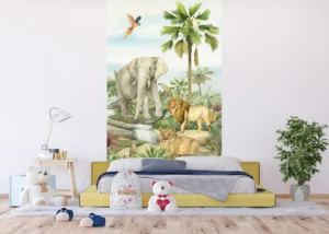 Dětská vliesová fototapeta na zed' Zvířata Divočiny | 150 x 270 cm | FTD2P 5607 - Obrázek 3