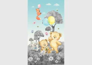 Dětská vliesová fototapeta na zed' Zvířecí Dýchánek | 150 x 270 cm | FTD2P 5609 - Obrázek 2