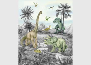 Wall Mural Dino B/W, 225 x 270 cm, FTD3P 5155 - Obrázek 2