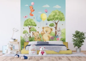 Wall Mural Cute Bears, 225 x 270 cm, FTD3P 5165 - Obrázek 3