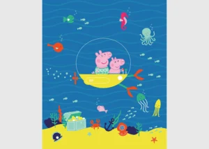 Wall Mural Peppa Pig Sea, 225 x 270 cm, FTD3P 5171 - Image 2