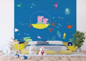 Fototapeta na zed' Prasátko Peppa pod hladinou | 300 x 270 cm | DTD4P 5099