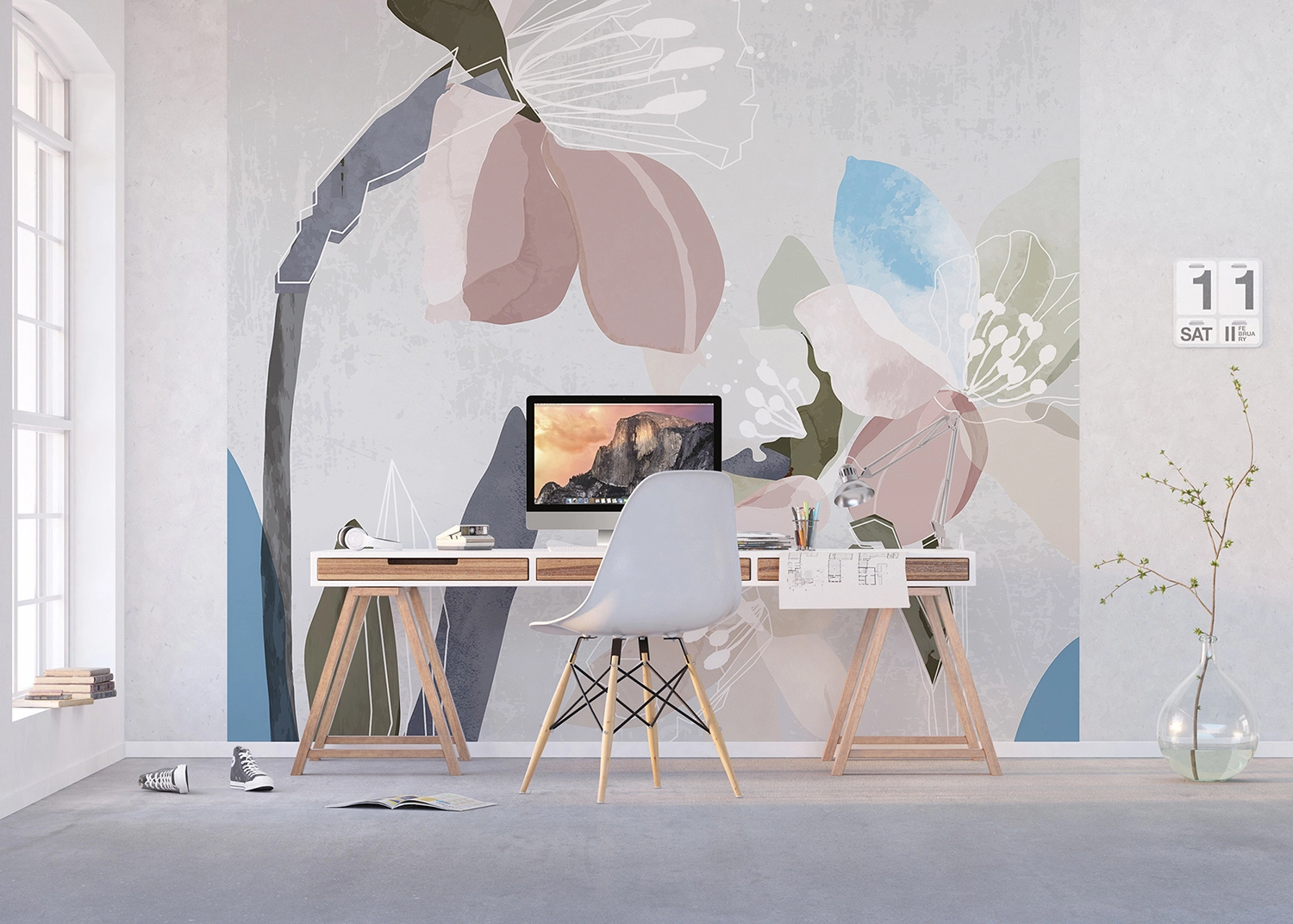 FTD4P_5711_016_VECTOR_FLORALS_INTERIOR-1.webp Wall Mural Tender Floral, 300 x 270 cm, FT4P 5711