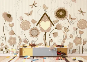 Wall Mural Sunlit Garden, Premium Non-woven Wallpaper, 375 x 270 cm, FTD5P 352083 - Image 3