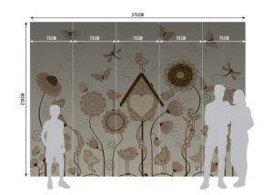 Wall Mural Sunlit Garden, Premium Non-woven Wallpaper, 375 x 270 cm, FTD5P 352083 - Image 5