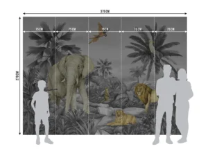 Dětská fototapeta Džungle | Vliesová fototapeta na zed' | 375 x 270 cm | FTD5P 352175 - Obrázek 5