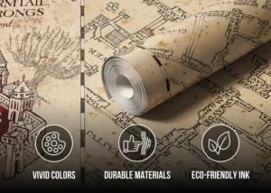 Wall Mural Harry Potter Marauder's Map, Premium Non-woven Wallpaper, 375 x 270 cm, FTD5P 352187 - Image 4