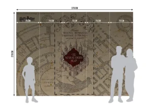 Wall Mural Harry Potter Marauder's Map, Premium Non-woven Wallpaper, 375 x 270 cm, FTD5P 352187 - Image 5