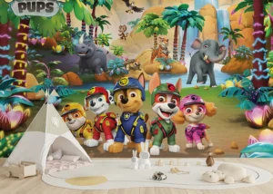 Wall Mural Paw Patrol Jungle Pups, Premium Non-woven Wallpaper, 375 x 270 cm, FTD5P 352197 - Image 3