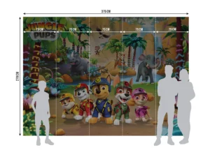 Wall Mural Paw Patrol Jungle Pups, Premium Non-woven Wallpaper, 375 x 270 cm, FTD5P 352197 - Image 6