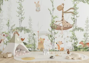 Dětská fototapeta Setkání Přátel z Džungle | Vliesová fototapeta na zed' | 375 x 270 cm | FT5P 352347 - Obrázek 4
