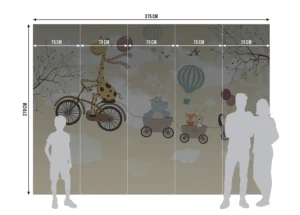 Wall Mural Balloon Express, Premium Non-woven Wallpaper, 375 x 270 cm, FTD5P 352349 - Image 5