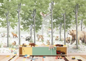 Wall Mural Forest Playground, Premium Non-woven Wallpaper, 375 x 270 cm, FTD5P 352351 - Image 3
