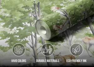 Wall Mural Forest Playground, Premium Non-woven Wallpaper, 375 x 270 cm, FTD5P 352351 - Image 4