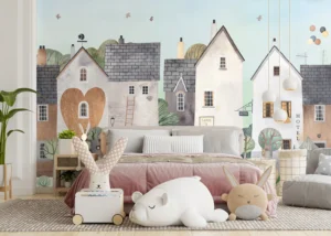 Dětská fototapeta Malebné Sousedství | Vliesová fototapeta na zed' | 375 x 270 cm | FTD5P 352371 - Obrázek 3