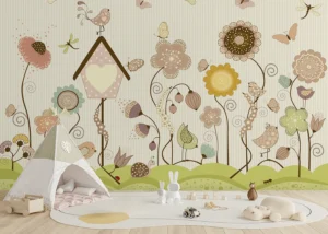 Dětská fototapeta Zelená Prosluněná Zahrada | Vliesová fototapeta na zed' | 375 x 270 cm | FTD5P 352375