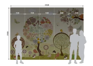 Wall Mural Flower Tree, Premium Non-woven Wallpaper, 375 x 270 cm, FTD5P 352397 - Image 5