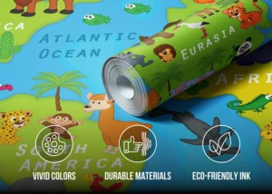 Dětská fototapeta Kreslení Kamarádi Ze Světa | Vliesová fototapeta na zed' | 375 x 270 cm | FTD5P 352435 - Obrázek 4