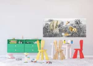 Dětská vliesová fototapeta na zed' Zvířata Divočiny | 170 x 75 cm | FTDNH 5507 - Obrázek 3