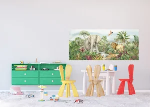 Dětská vliesová fototapeta na zed' Zvířata Divočiny | 170 x 75 cm | FTDNH 5509 - Obrázek 3