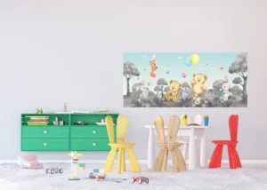 Dětská vliesová fototapeta na zed' Zvířecí Dýchánek | 170 x 75 cm | FTDNH 5511 - Obrázek 3