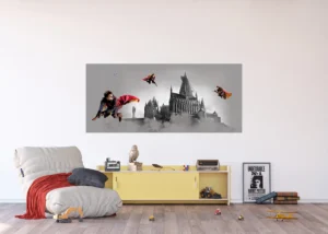 Dětská vliesová fototapeta na zed' Harry Potter Famfrpálové Trio | 170 x 75 cm | FTDNH 5517 - Obrázek 3