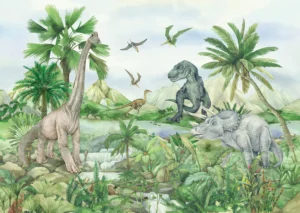 Dětská vliesová fototapeta na zed' Dino | 155 x 110 cm | FTDNM 5283 - Obrázek 2