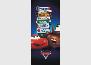 Fototapeta na zed' Disney Auta McQueen a Burák | 90 x 202 cm | FTDNV 5425