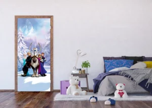 Fototapeta na zed' Disney Ledové království Zimní les | 90 x 202 cm | FTDNV 5481 - Obrázek 2