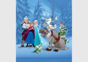 Fototapeta na zed' Disney Ledové království na ledě | 180 x 202 cm | FTDNXL 5149