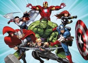 Wall Mural Marvel Avengers in the Battle, Premium Non-woven Wallpaper, 360 x 270 cm, FTDNXXL 5082 - Image 2