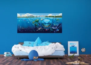 Wall Mural Disney Finding Nemo Shark Trap, 202 x 90 cm, FTDNH 5313
