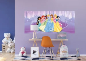 Fototapeta na zed' Disney Princezny všechny spolu | 202 x 90 cm | FTDNH 5318