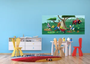 Fototapeta na zed' Disney Mickey Mouse v zahradě | 202 x 90 cm | FTDNH 5321 - Obrázek 3