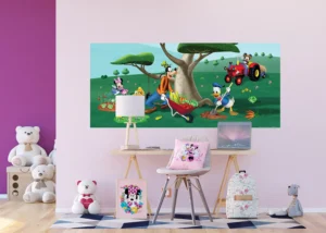 Fototapeta na zed' Disney Mickey Mouse v zahradě | 202 x 90 cm | FTDNH 5321 - Obrázek 2