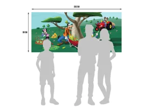 Fototapeta na zed' Disney Mickey Mouse v zahradě | 202 x 90 cm | FTDNH 5321 - Obrázek 4