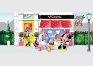 Wall Mural Disney Minnie and Daisy Shopping, 202 x 90 cm, FTDNH 5322 - Image 2