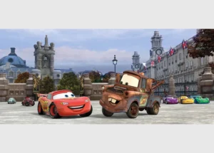 Fototapeta na zed' Disney Auta Londýn | 202 x 90 cm | FTDNH 5324 - Obrázek 2