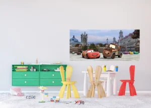 Fototapeta na zed' Disney Auta Londýn | 202 x 90 cm | FTDNH 5324